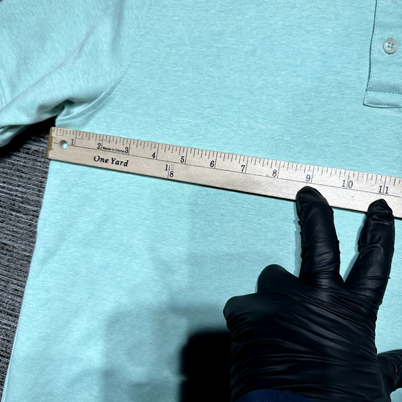 Crimsoune Club Polo Shirt Men's L Green Mint Short Sleeve Golf - Picture 8 of 12